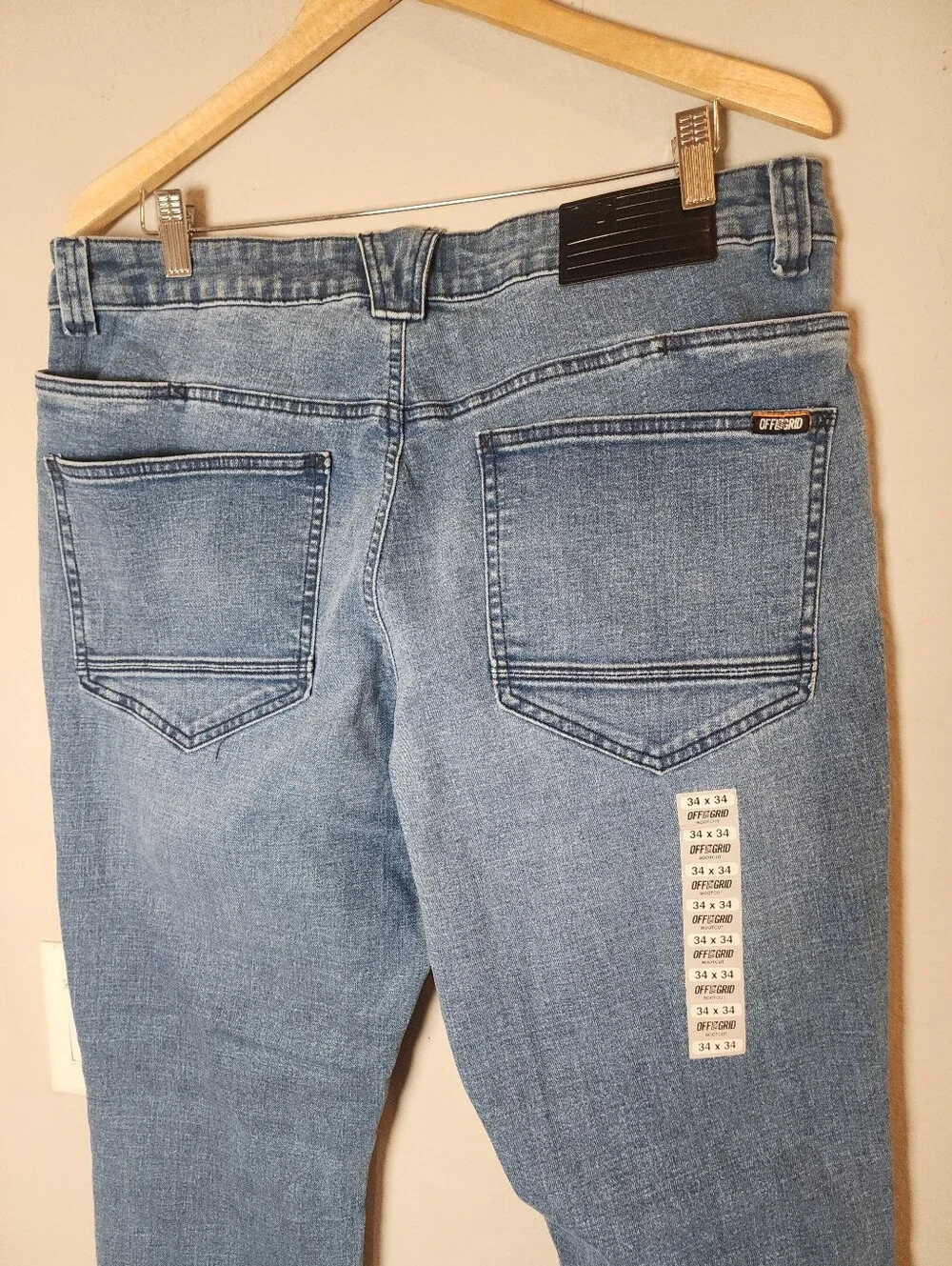NWT OFF THE GRID Hideout Denim Boot Cut Jeans Vintage Wash Men's 34 32